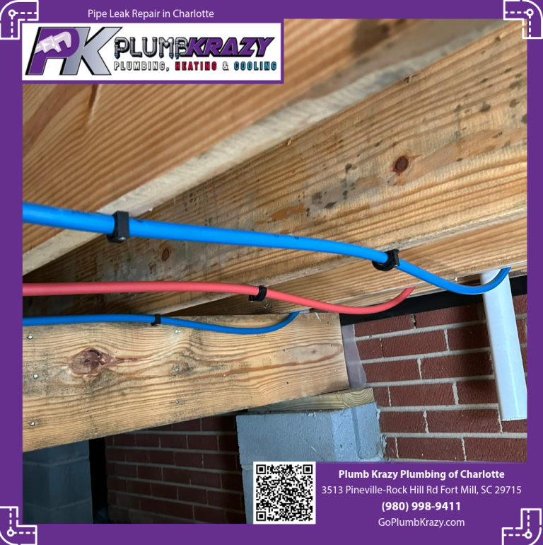 pipe leak repair in charlotte